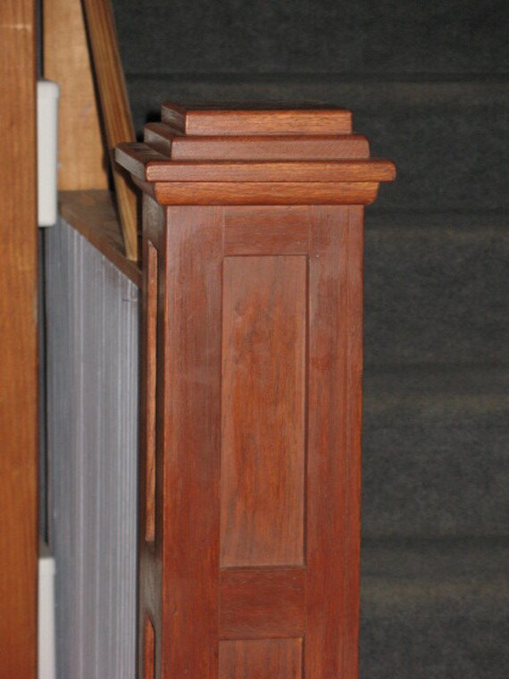 Newel Post Arts & Craft Style Oak Wood Post