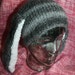 The Hermie beanie for humans hand knitted bunny rabbit hat