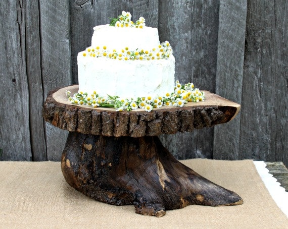 Items similar to 16 tree slice wedding  cake  stand  great 