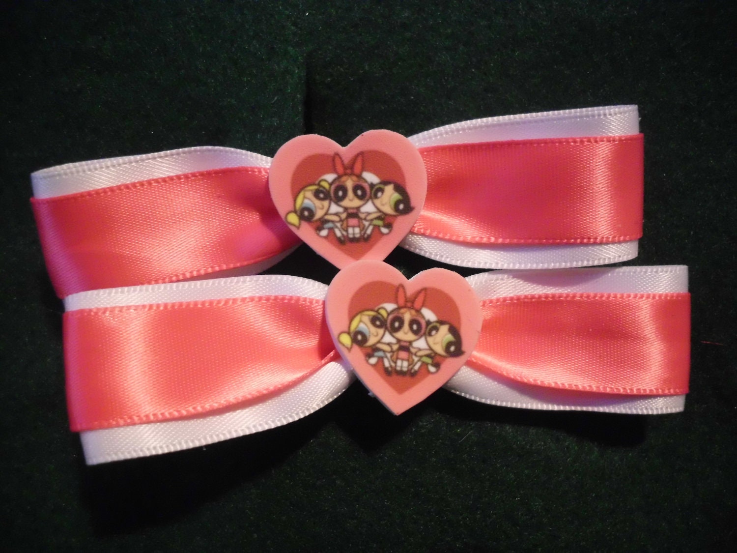 Powerpuff Girls Hair Clips by KristenxKadaver on Etsy