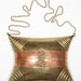 FINAL REDUCTION was 140 now 95 vintage 1970s gold & brass metal chain clutch w/filigree clasp and red velvet lining