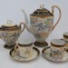VINTAGE Tea Cups, Tea Pot and Sugar bowl, Chinese Porcelain