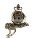 Necklace clock fancy silver engraved