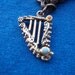 Vintage Harp Charm 1930
