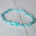 Newborn Aqua Teal Heart Simple Dainty Halo Headband Photography Prop