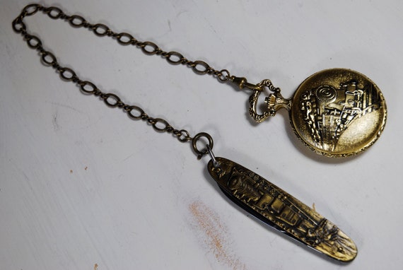 Arnex pocket watch with knife Clearance