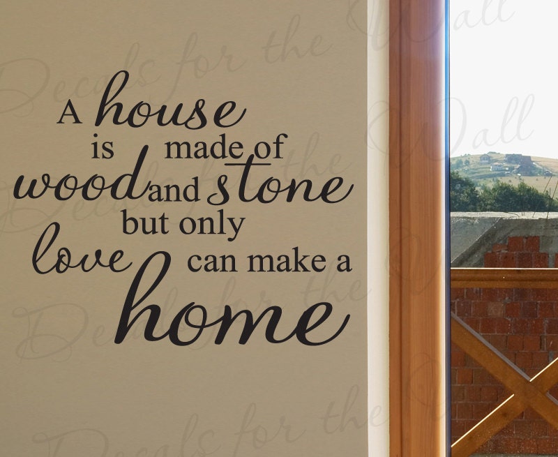 A House Made Wood and Stone Love Makes Home Inspirational