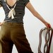 Trussardi jeans,Cute Flax and Viscose Pants , Zen style , Eco Friendly.