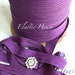 10 Yards 5/8 Fold Over Elastic - Grape Color - Headband- DIY Headband/Hair Bow Supplies