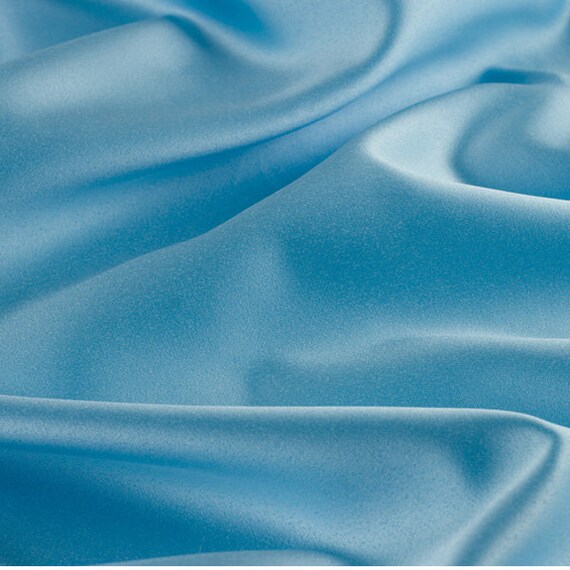 Baby Blue Satin Fabric / 1 yd x 60 in. / Baby Blue