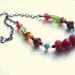 Boho Chic Necklace Rustic Copper Ruby Red Quartz Bohemian Style