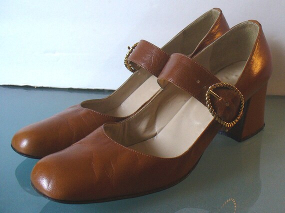 Vintage Made in Florence Italy Gondola Mary Jane Shoes Size