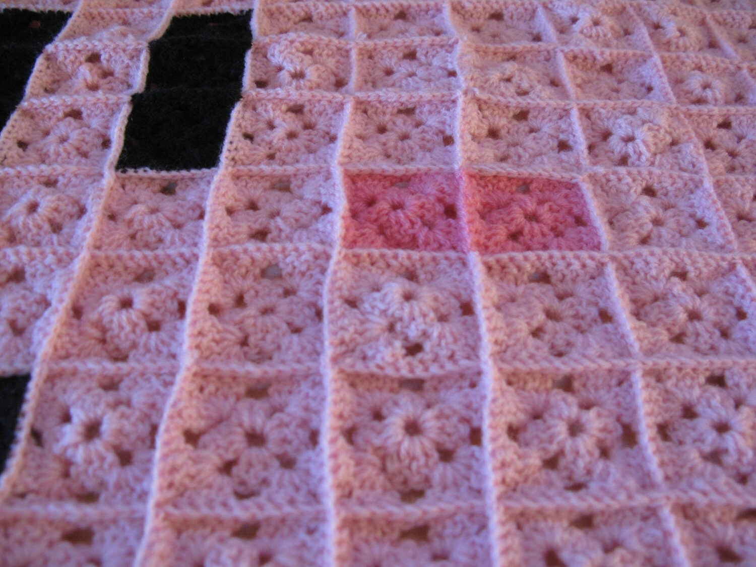 Flying Kirby 8bit Crochet Blanket