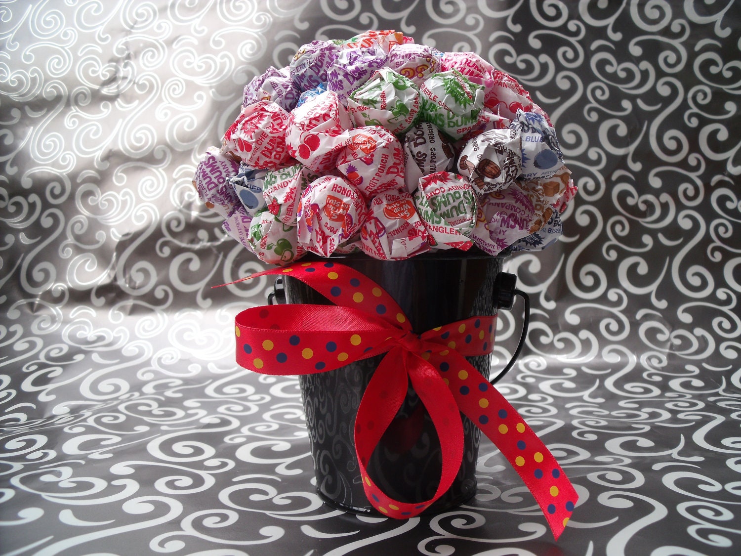 Candy Holder Centerpiece : Dum lollipop candy bouquet centerpiece tree