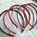 24pcs Mixed color (6 color)plastic Headband With Cloth Covered 9mm Wide