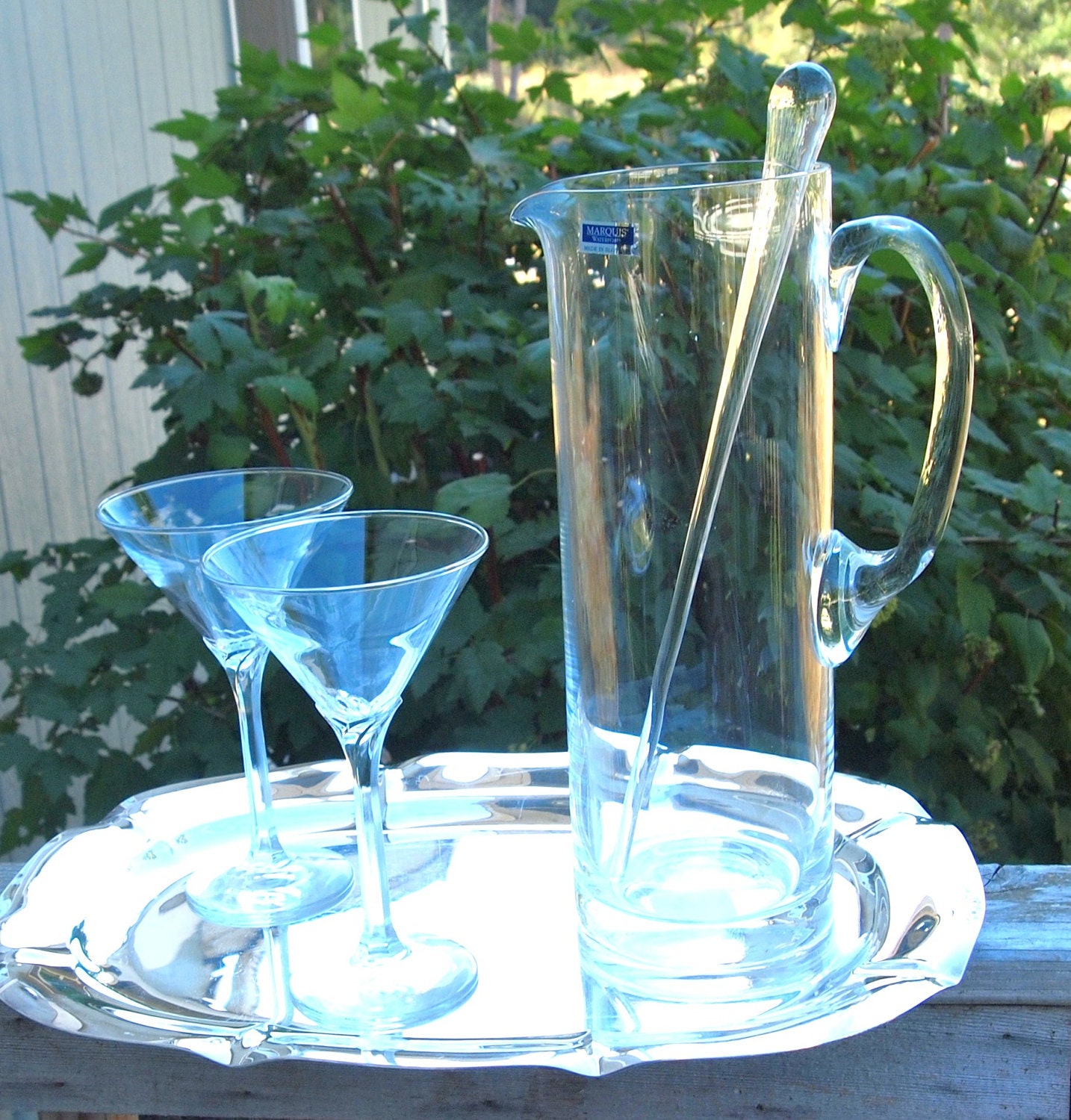 Crystal Waterford Martini Pitcher with Stirrer