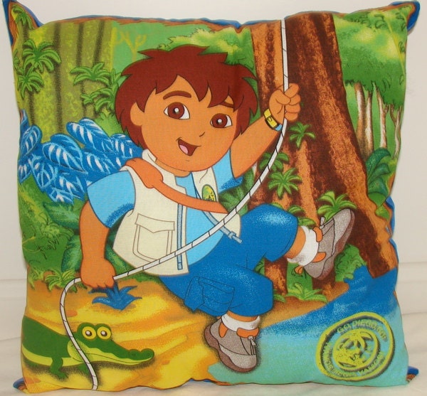 Go Diego Go throw pillow