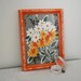 SALE - Orange, Shabby Chic, Flea Market Fancy Frame