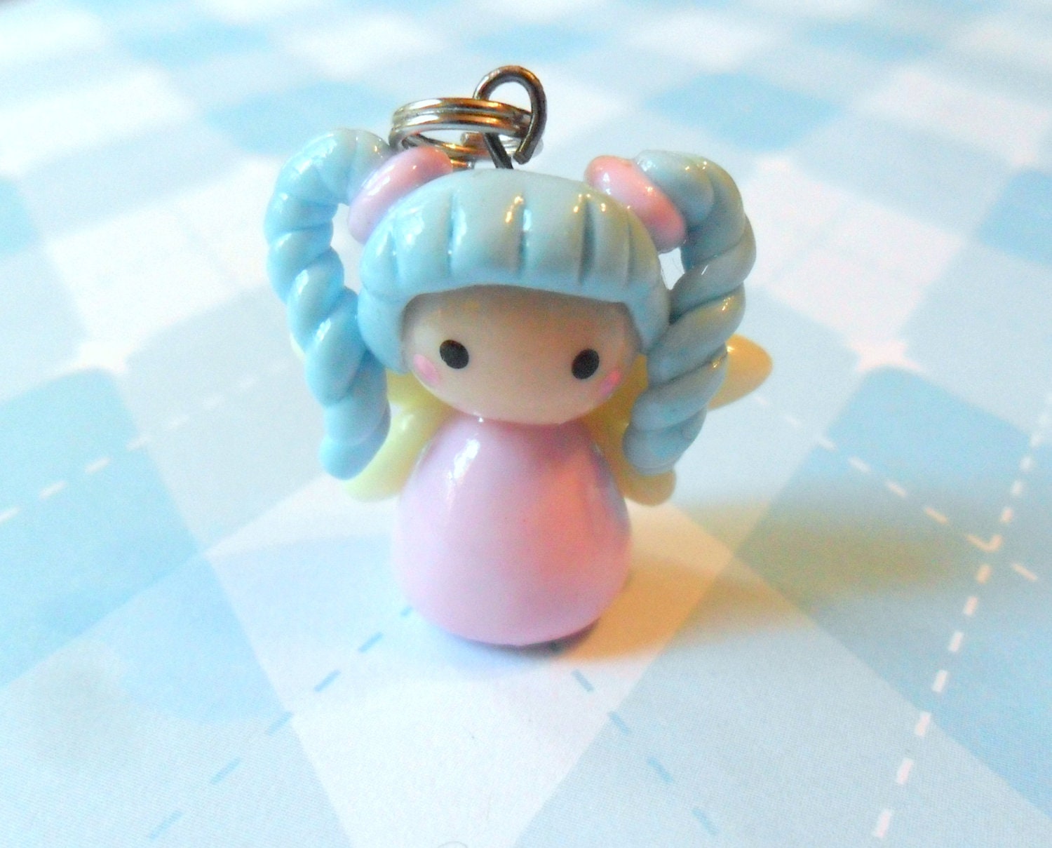 Kawaii Girl Fairy Charm Chibi Polymer Clay Charm