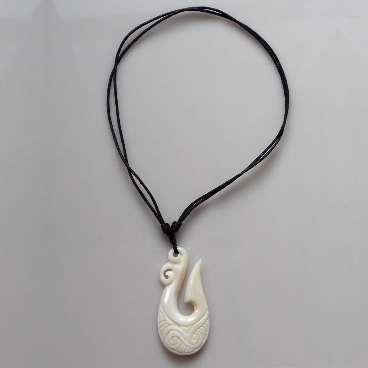 Free shipping Bone carving fish hook pendant for necklace