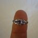 10k White Gold Tanzanite & Diamond Ring