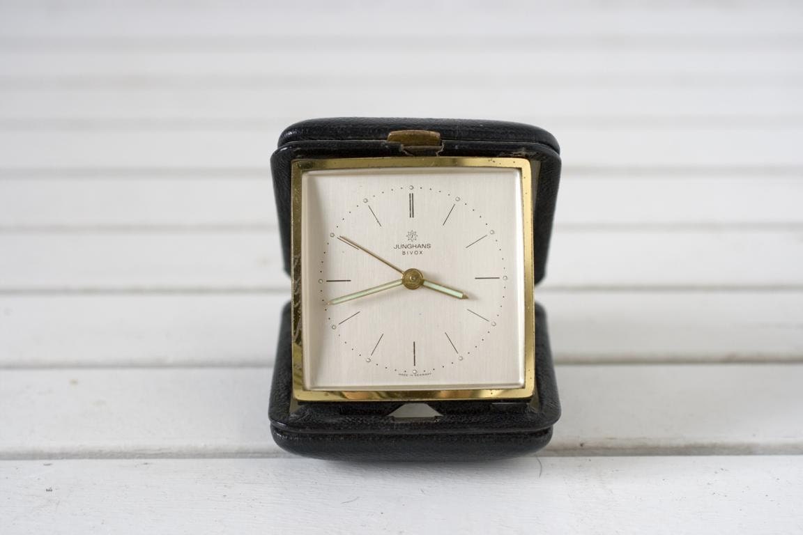 Vintage German Junghans Travel Alarm Clock in by CirceCollectables