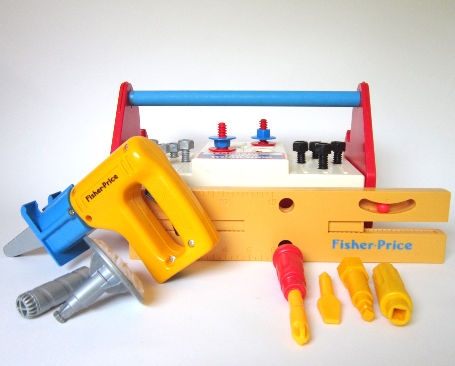 Vintage Fisher Price Power Workshop Tool Box and