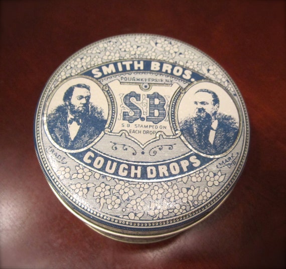 Vintage Smith Bros. Cough Drops Tin by TwiggsAndLace on Etsy