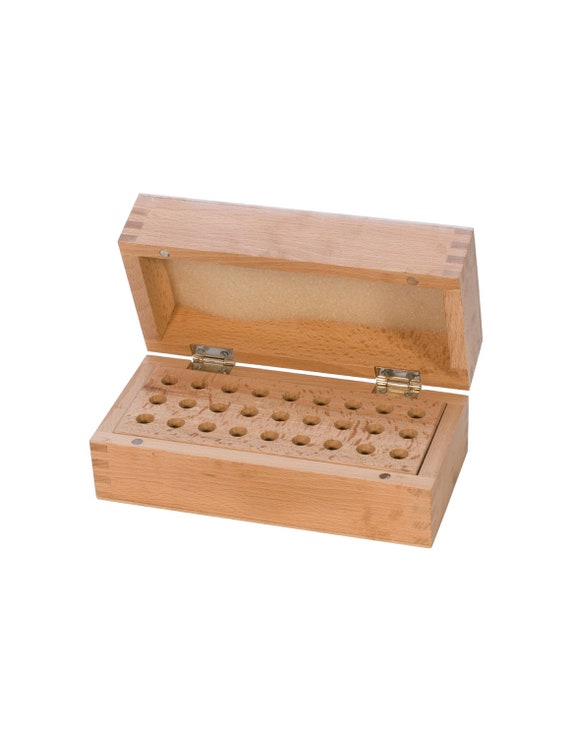 Items similar to 1.5mm to 2mm Wood Stamp Storage Box for metal stamps on Etsy
