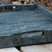SALE...Black Serving Tray from Reclaimed Wood