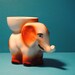 1930s ELEPHANT egg cup made in england charming and sweet perfect for breakfast, a nice cuppa tea, some toast and a soft boiled egg