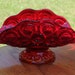 Vintage Smith Glass Co. Flame Moon & Star Banana Bowl