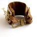 Handmade jewelry, bracelet leather, bracelet cuff, bracelet brass clasp, swivel clasps, RESERVATION