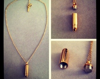 short bullet necklace