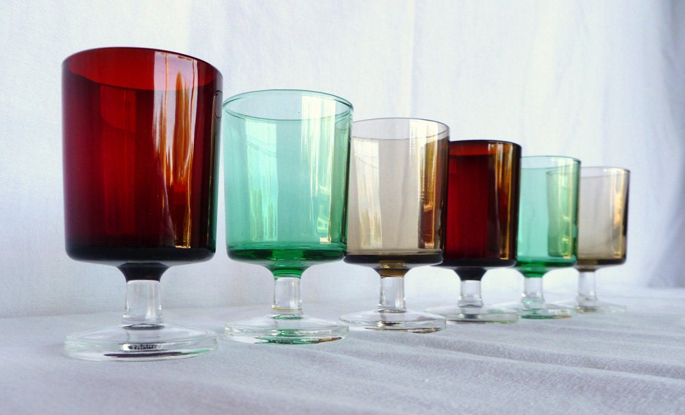 Luminarc Cavalier Glasses Vintage French Home Decor