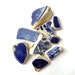 Blue sea tiles, cobalt blue, ceramic tiles, sea worn tiles and pottery, English tiles