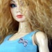 BJD Doll Brooch or Pin - Rhinestone Bow - miniature brooch for SD, 1/3 size dolls, Unoa, Tonner American Model - doll jewelry