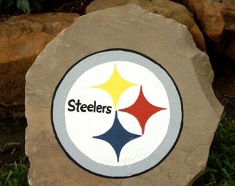 Pittsburgh Steelers Hand Painted Decorative Yard/Garden Rock