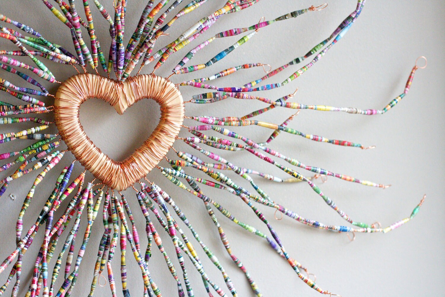 colorful wreath handmade recycled paper by mumre colorful wreath handmade recycled paper by mumre