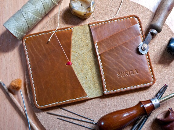 Horween Cavalier Chromexcel Leather Bifold Wallet Burnt Copper