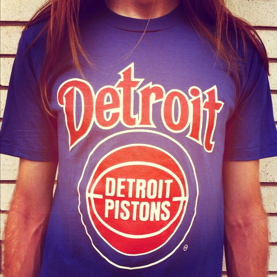 Vintage Detroit Pistons Basketball Shirt 80s