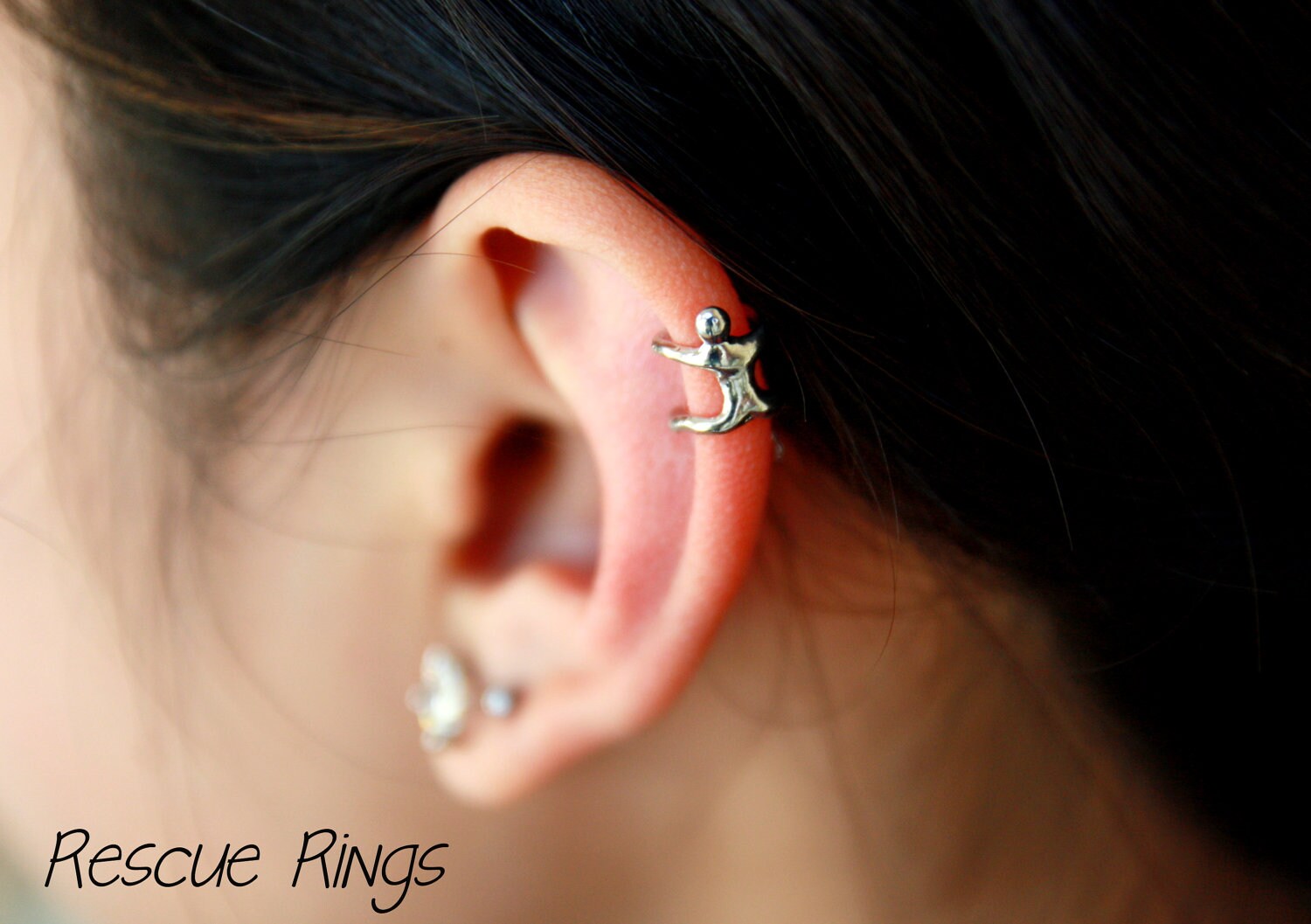 Climbing Man Ear Cuff