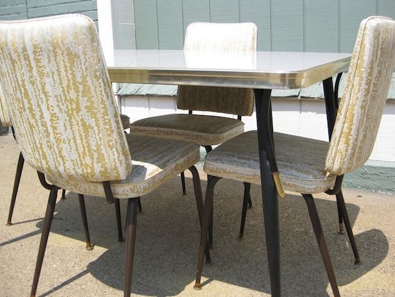 Vintage 1950 S Formica Kitchen Table W 4 Chairs 50   Il 570xN.357538441 Fxjx 