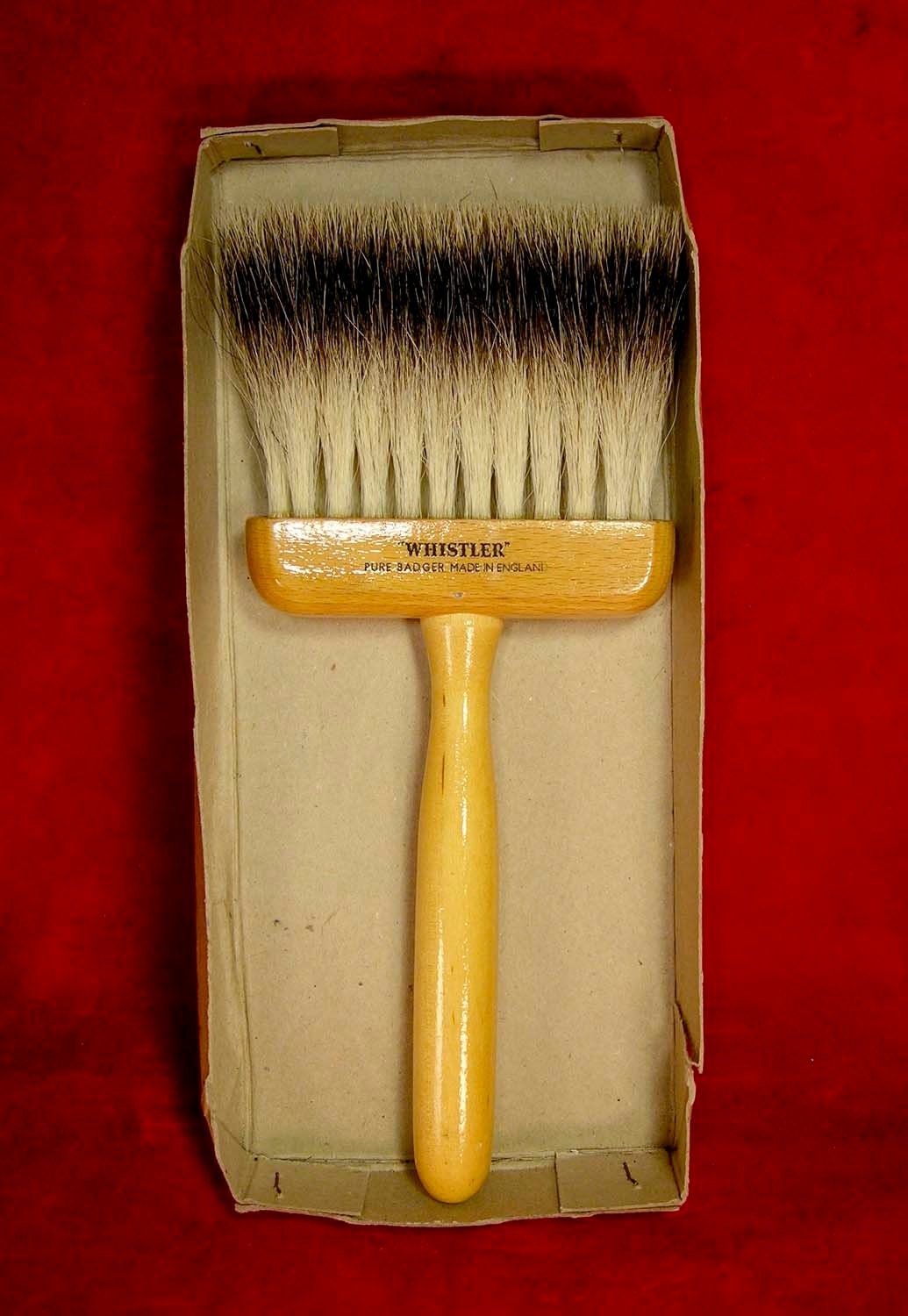 Large Genuine Pure Badger Hair Blending Brush Stained Glass