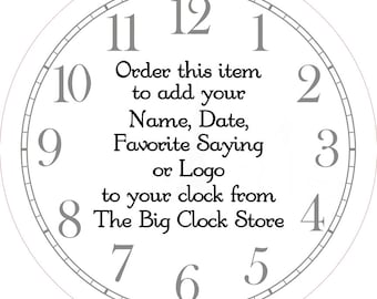 Customize your Big Clock Store Clock