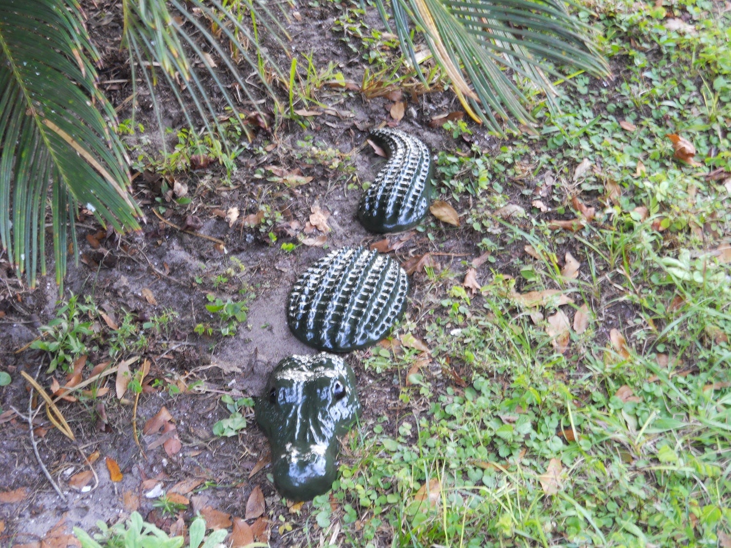 3pc Medium Lifelike Alligator Garden Decor / by ... 3pc Medium Lifelike Alligator Garden Decor by