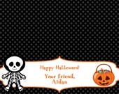 Skeleton with candy Treat Bag Topper Il_170x135