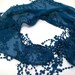 Cotton Scarf - Cowl Scarf -Shawl with Lace Edge -