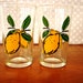 Set of 2 Vintage Lemon Glasses