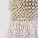 Vintage handmade Macrame wall decor USSR era, Latvia in 1970.
